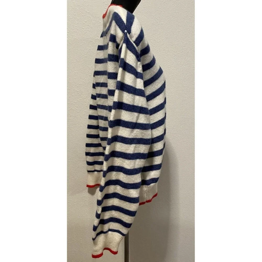Shein Womens Size M Sweater Striped Long Sleeve - Picture 6 of 9